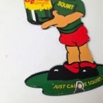 Vintage Squirt Boy Sign – Soda Gas Pump Wall Service Sales Porcelain Sign - Image 11