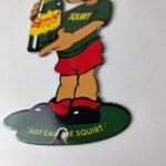 Vintage Squirt Boy Sign – Soda Gas Pump Wall Service Sales Porcelain Sign - Image 14