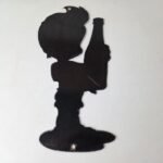 Vintage Squirt Boy Sign – Soda Gas Pump Wall Service Sales Porcelain Sign - Image 7