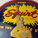 Vintage Squirt Porcelain Sign – Soda Beverage Drink Gas Station Ad Sign - Image 3