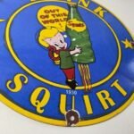 Vintage Squirt Soda Boy Sign – Gas Pump Wall Service Porcelain Cola Sign - Image 11