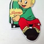 Vintage Squirt Soda Boy Sign – Gas Pump Wall Service Sales Porcelain Sign - Image 11