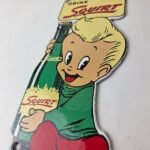 Vintage Squirt Soda Boy Sign – Gas Pump Wall Service Sales Porcelain Sign - Image 13