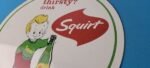 Vintage Squirt Soda Boy Sign – Gas Pump Wall Service Sales Porcelain Sign - Image 9