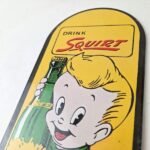 Vintage Squirt Soda Boy Sign – Gas Sales Pump Wall Service Porcelain Sign - Image 12