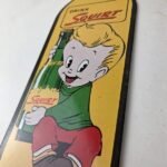Vintage Squirt Soda Boy Sign – Gas Sales Pump Wall Service Porcelain Sign - Image 13