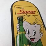 Vintage Squirt Soda Boy Sign – Gas Sales Pump Wall Service Porcelain Sign - Image 5
