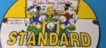 Vintage Standard Gasoline Sign – Gas Oil Pump Plate Porcelain Sign - Image 4