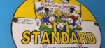 Vintage Standard Gasoline Sign – Gas Oil Pump Plate Porcelain Sign - Image 6