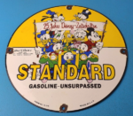 Vintage Standard Gasoline Sign – Gas Oil Pump Plate Porcelain Sign
