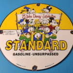Vintage Standard Gasoline Sign – Gas Oil Pump Plate Porcelain Sign