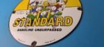 Vintage Standard Gasoline Sign – Gas Oil Pump Plate Porcelain Sign - Image 10