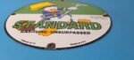 Vintage Standard Gasoline Sign – Gas Oil Pump Plate Porcelain Walt Disney Sign - Image 11