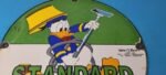 Vintage Standard Gasoline Sign – Gas Oil Pump Plate Porcelain Walt Disney Sign - Image 13