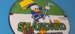 Vintage Standard Gasoline Sign – Gas Oil Pump Plate Porcelain Walt Disney Sign - Image 6