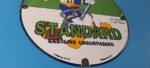 Vintage Standard Gasoline Sign – Gas Oil Pump Plate Porcelain Walt Disney Sign - Image 7