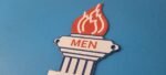 Vintage Standard Gasoline Sign – Porcelain Mens Bathroom Torch Gas Pump Sign - Image 8