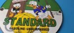 Vintage Standard Gasoline Sign – Unsurpassed Walt Disney Gas Pump Porcelain Sign - Image 12