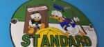 Vintage Standard Gasoline Sign – Unsurpassed Walt Disney Gas Pump Porcelain Sign - Image 6