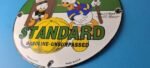 Vintage Standard Gasoline Sign – Unsurpassed Walt Disney Gas Pump Porcelain Sign - Image 10