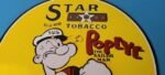 Vintage Star Tobacco Cigarette Sign – Porcelain Popeye Gas Pump Plate Sign - Image 3