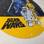 Vintage Star Wars Sign – Darth Vader Advertisement Movie Gas Pump Porcelain Sign - Image 11