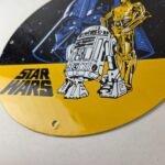 Vintage Star Wars Sign – Darth Vader Advertisement Movie Gas Pump Porcelain Sign - Image 14