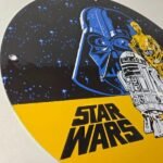 Vintage Star Wars Sign – Darth Vader Advertisement Movie Gas Pump Porcelain Sign - Image 6