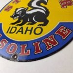 Vintage Stinker Gasoline Sign – Skunk Porcelain Service Station Gas Pump Sign - Image 14