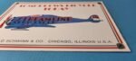 Vintage Streamline Aircraft Sign – Aviation Hangar Gas Pump Porcelain Sign - Image 11