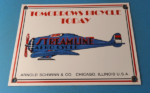 Vintage Streamline Aircraft Sign – Aviation Hangar Gas Pump Porcelain Sign
