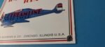 Vintage Streamline Aircraft Sign – Aviation Hangar Gas Pump Porcelain Sign - Image 10