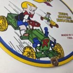 Vintage Sunoco Gasoline Porcelain Sign – Knockless Old Car Cartoon Gas Pump Sign - Image 11