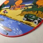Vintage Super Shell Gasoline Sign – 400 Extra Dry Gas Oil Pump Porcelain Sign - Image 14