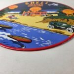 Vintage Super Shell Gasoline Sign – 400 Extra Dry Gas Oil Pump Porcelain Sign - Image 10