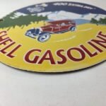 Vintage Super Shell Gasoline Sign – 400 Extra Dry Shell Car Pump Porcelain Sign - Image 10
