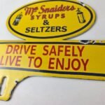 Vintage Syrups and Seltzers License Plate Topper – Sign Ad on Automobile Topper - Image 4
