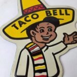 Vintage Taco Bell Sign – Fast Food Diner Gas Pump Porcelain Sign - Image 3