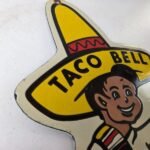 Vintage Taco Bell Sign – Fast Food Diner Gas Pump Porcelain Sign - Image 5