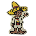 Vintage Taco Bell Sign – Fast Food Diner Gas Pump Porcelain Sign