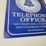 Vintage Telephone Sign – Bell System Gas Pump Porcelain Phone Booth Sign - Image 11