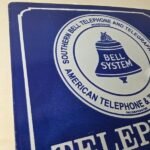 Vintage Telephone Sign – Bell System Gas Pump Porcelain Phone Booth Sign - Image 5
