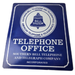 Vintage Telephone Sign – Bell System Gas Pump Porcelain Phone Booth Sign - Image 2