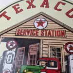 Vintage Texaco Gasoline Advertisement Sign – Gas Service Station Porcelain Sign - Image 3