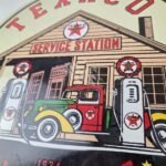 Vintage Texaco Gasoline Advertisement Sign – Gas Service Station Porcelain Sign - Image 4