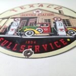 Vintage Texaco Gasoline Advertisement Sign – Gas Service Station Porcelain Sign - Image 10