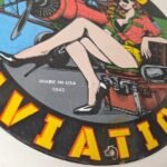 Vintage Texaco Gasoline Gas Pump Sign – Aviation Airplane Porcelain Sign - Image 11