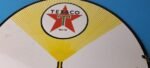 Vintage Texaco Gasoline Sign – 12" Fuel Chief 1 Gas Pump Plate Porcelain Sign - Image 13