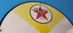 Vintage Texaco Gasoline Sign – 12" Fuel Chief 1 Gas Pump Plate Porcelain Sign - Image 5