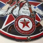 Vintage Texaco Gasoline Sign – Aviation Gas Pump Porcelain Sign - Image 11